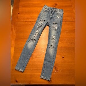 Aeropostale Light Blue High Rise Jeggings